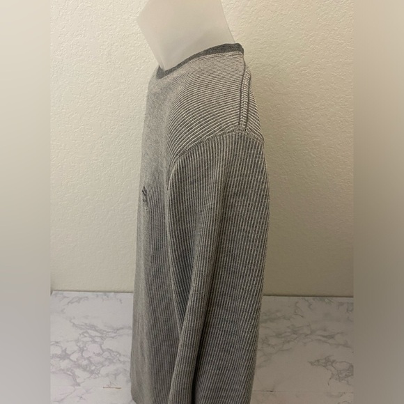 Mens Size Medium Express Heathered Gray Cotton Sweater Crew Neck Pullover​​​ - Picture 3 of 6